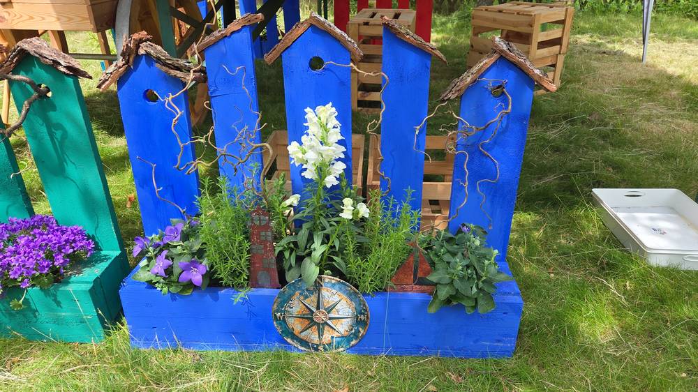 Beispiel: Maritim – Blau mit Kompass